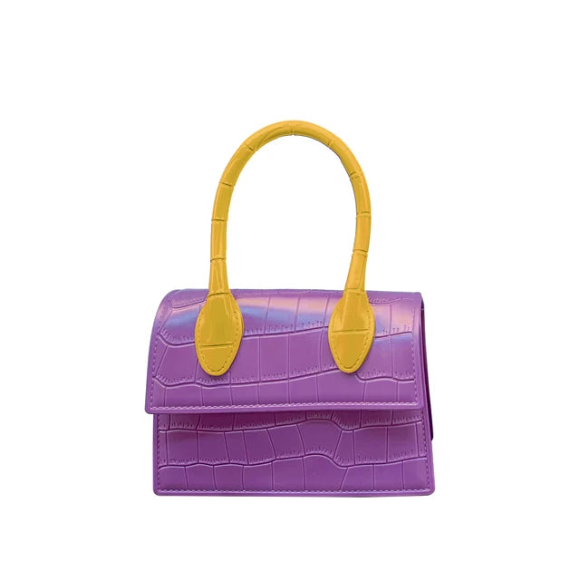Bolso cruzado de patrón de cocodrilo premium para mujeres