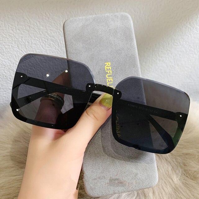 Gafas de sol cuadradas de gran tamaño con protección UV400