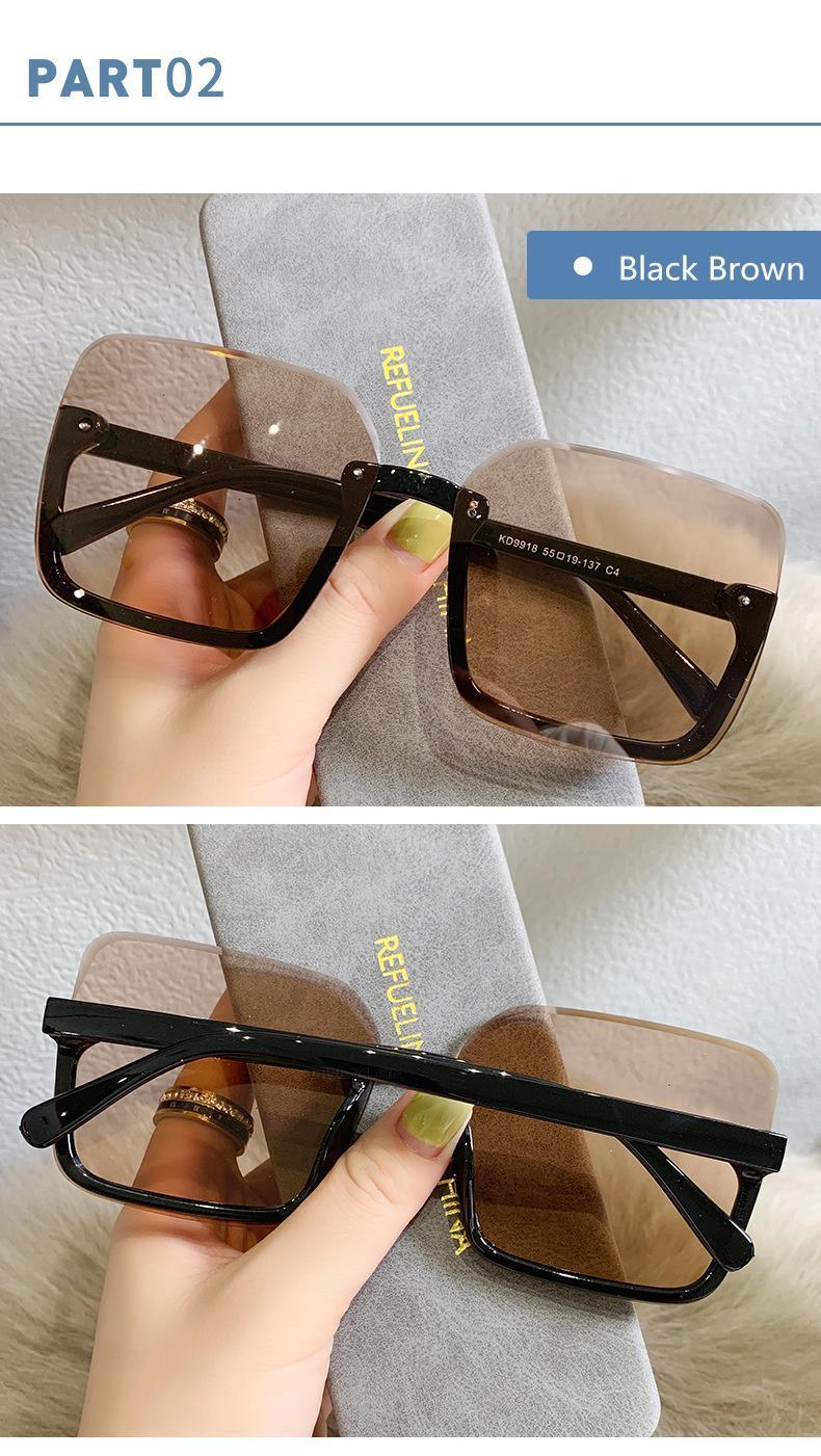 Gafas de sol cuadradas de gran tamaño con protección UV400