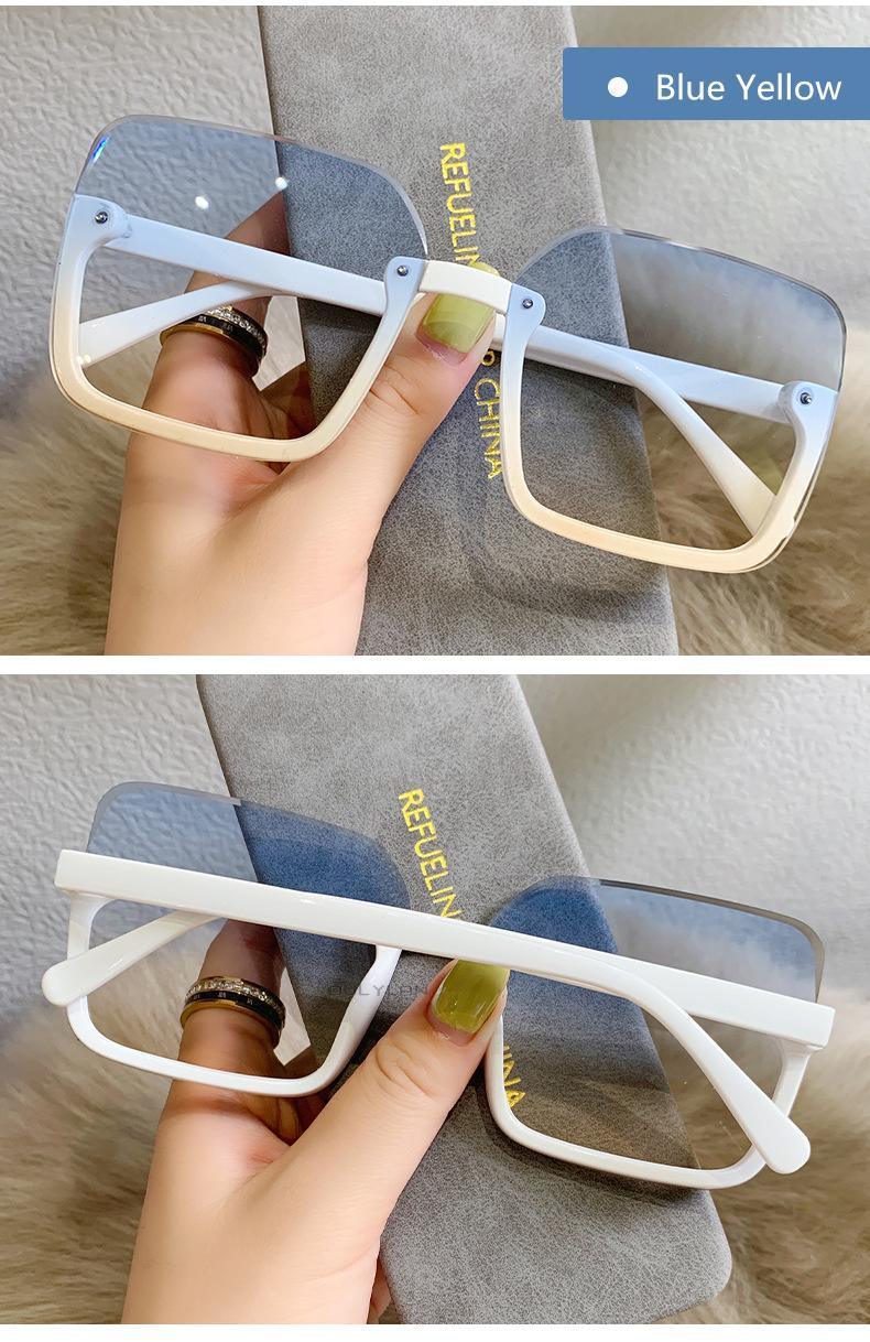 Gafas de sol cuadradas de gran tamaño con protección UV400