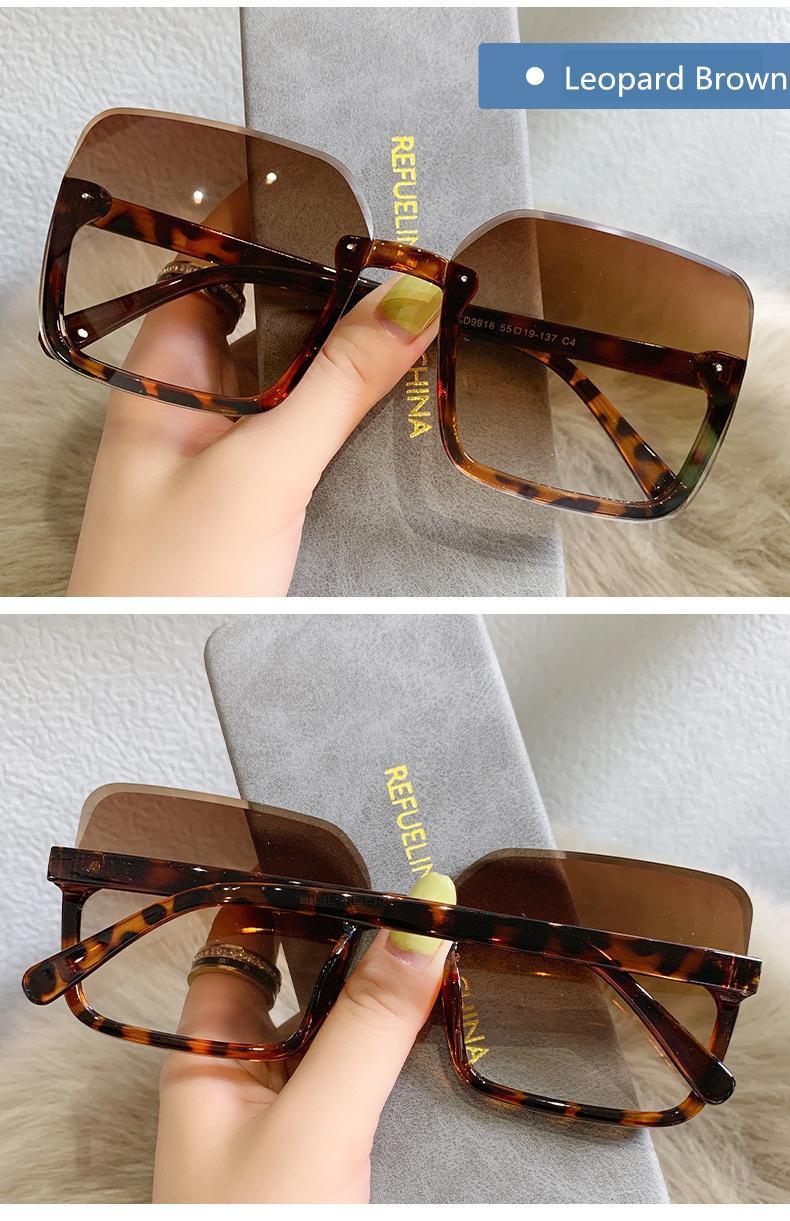 Gafas de sol cuadradas de gran tamaño con protección UV400