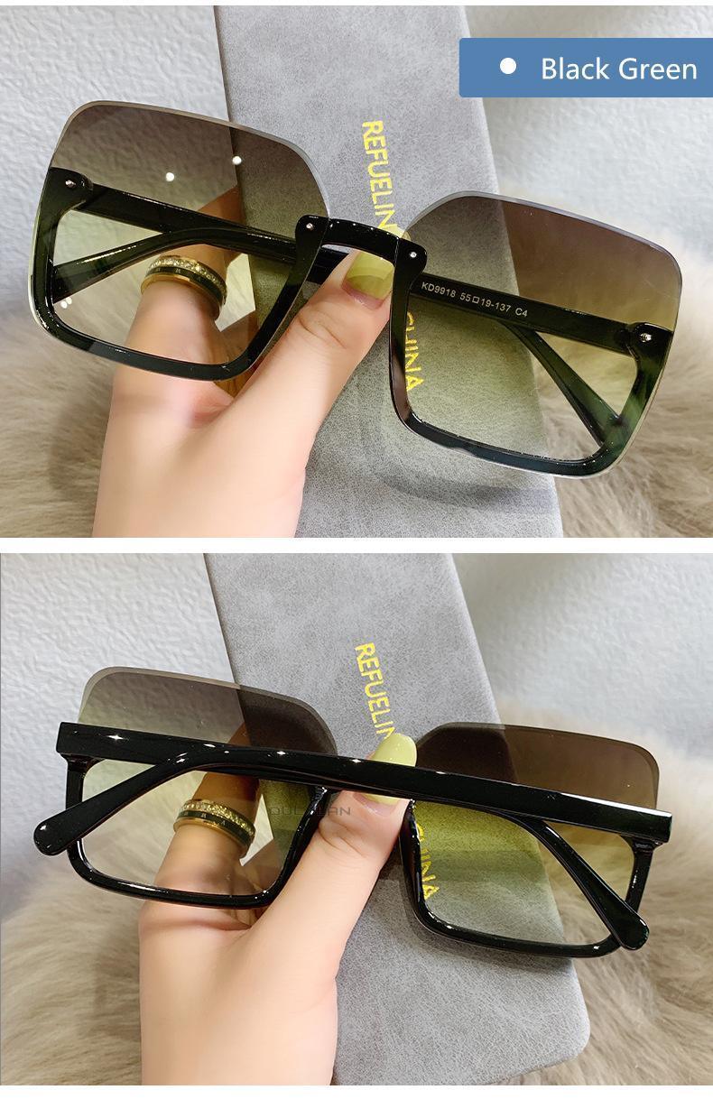 Gafas de sol cuadradas de gran tamaño con protección UV400