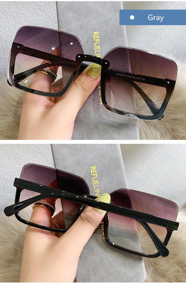 Gafas de sol cuadradas de gran tamaño con protección UV400
