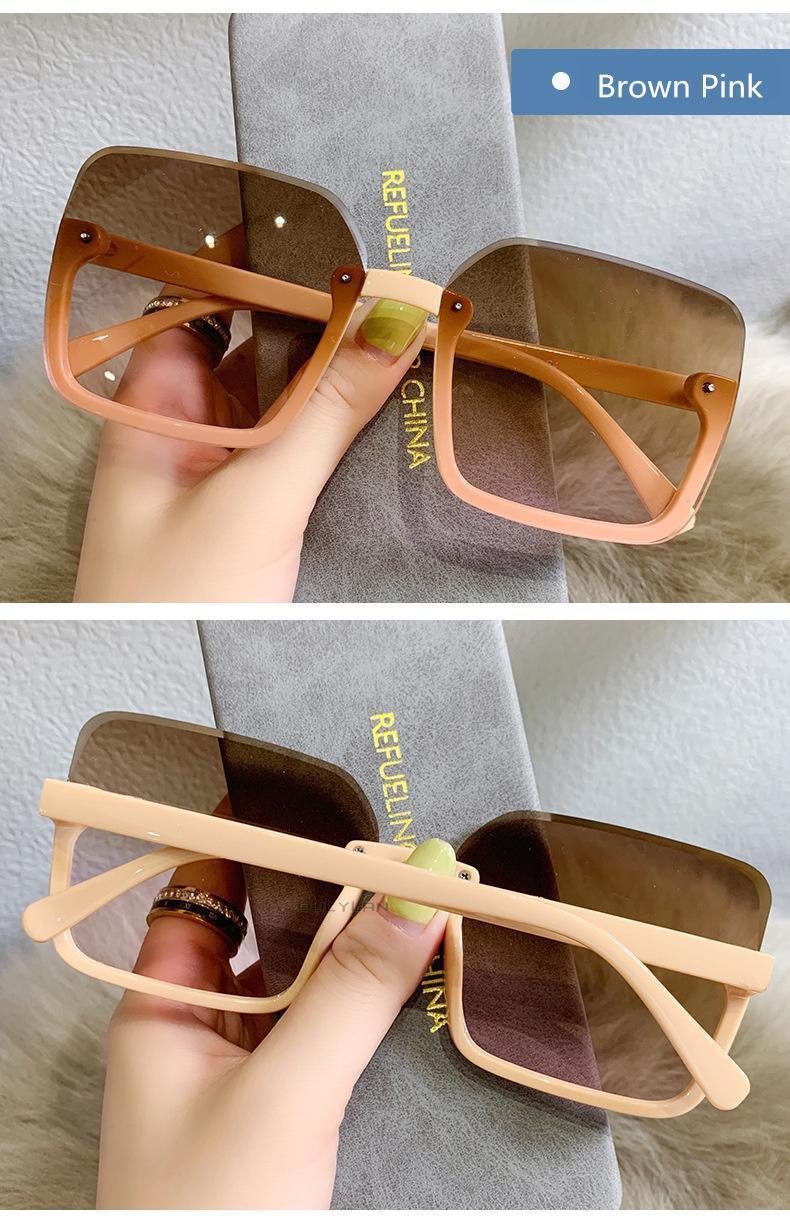 Gafas de sol cuadradas de gran tamaño con protección UV400