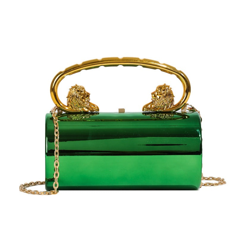 Versatile Solid Color Acrylic Crossbody Handbag for Women