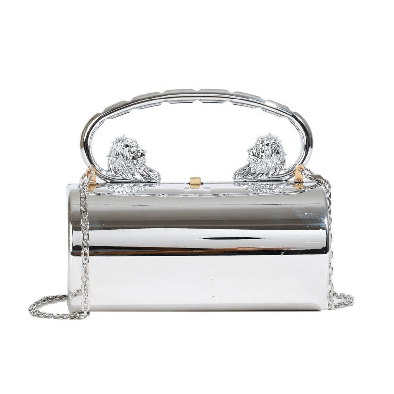Versatile Solid Color Acrylic Crossbody Handbag for Women