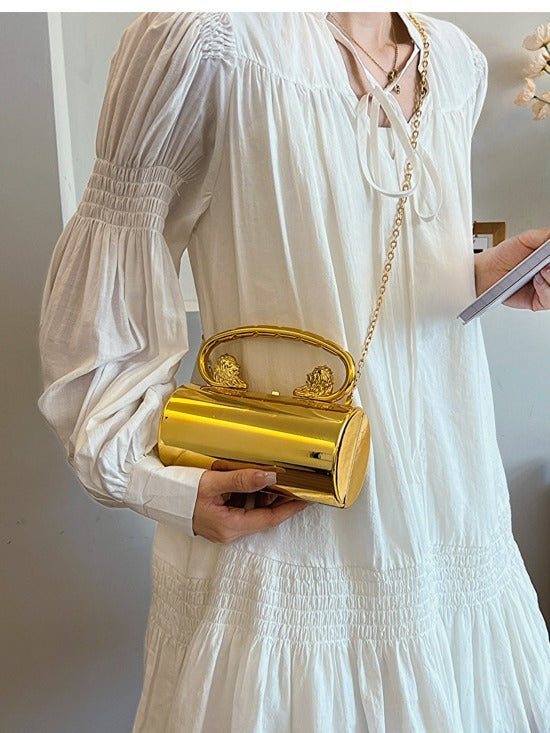 Versatile Solid Color Acrylic Crossbody Handbag for Women