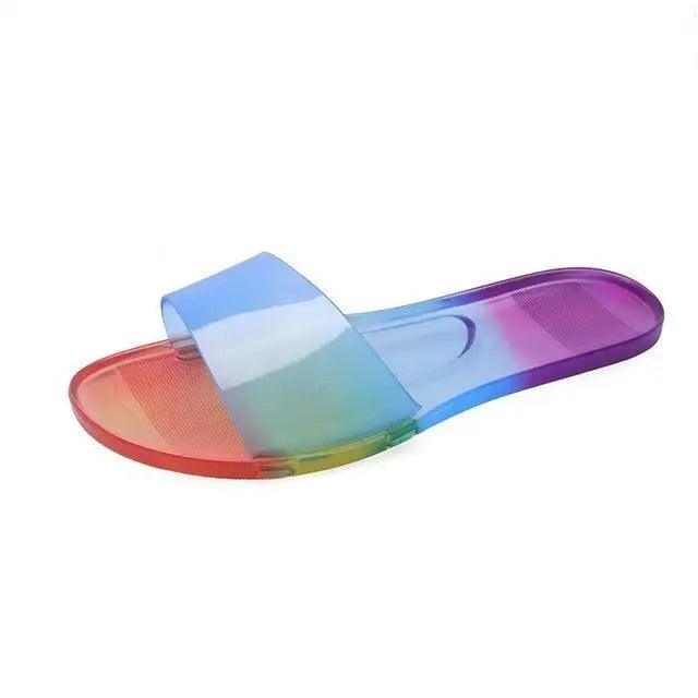 Elegant Summer Jelly Slippers for Women in Candy Colors