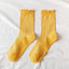 Charming Lace Ruffled Cotton Socks for Women - Spring & Summer Collection - Korvel