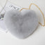 Bolso de Hombro con Corazón en Melocotón Chic con Cadena