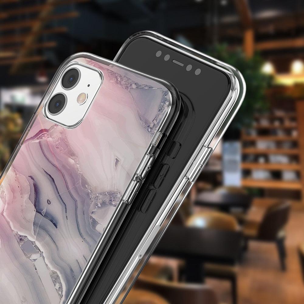 Fashion Marble Pattern Phone Case for iPhone Models