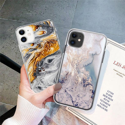 Fashion Marble Pattern Phone Case for iPhone Models