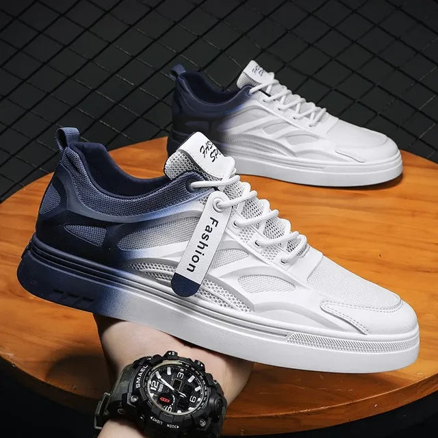 Baskets décontractées pour hommes - Design polyvalent à lacets