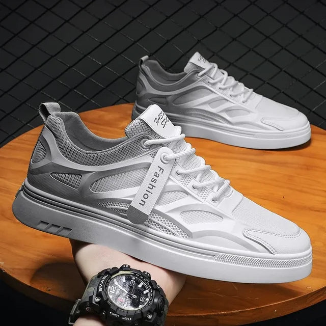 Baskets décontractées pour hommes - Design polyvalent à lacets