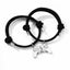 Bracelets Couple Manette Magnétique - Cadeau Parfait pour Amis