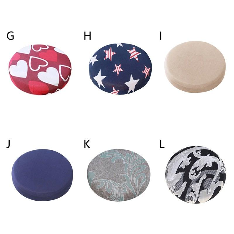 Housse de Chaise Ronde Imprimée Fashion - Protecteur Élastique et Extensible