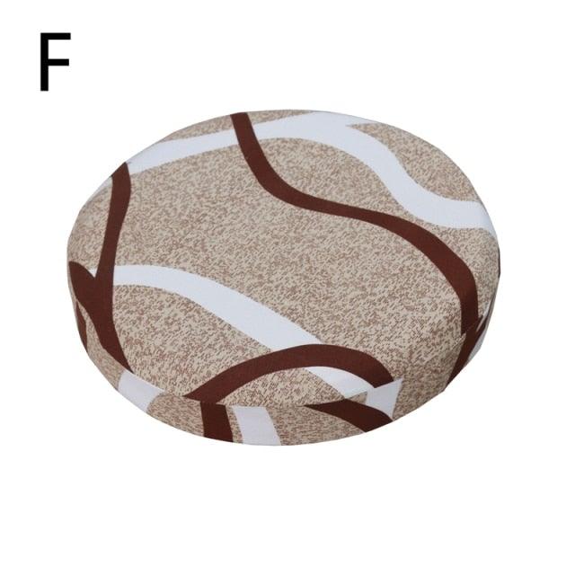 Housse de Chaise Ronde Imprimée Fashion - Protecteur Élastique et Extensible