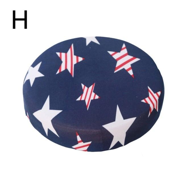 Housse de Chaise Ronde Imprimée Fashion - Protecteur Élastique et Extensible