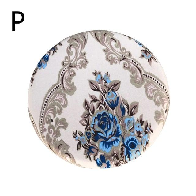 Housse de Chaise Ronde Imprimée Fashion - Protecteur Élastique et Extensible