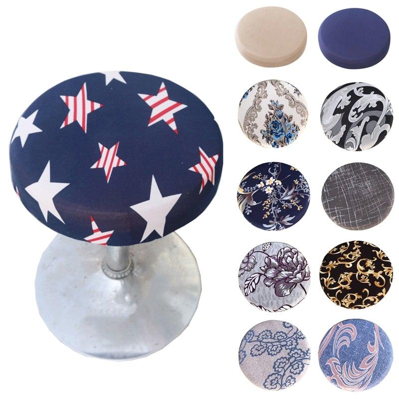 Housse de Chaise Ronde Imprimée Fashion - Protecteur Élastique et Extensible
