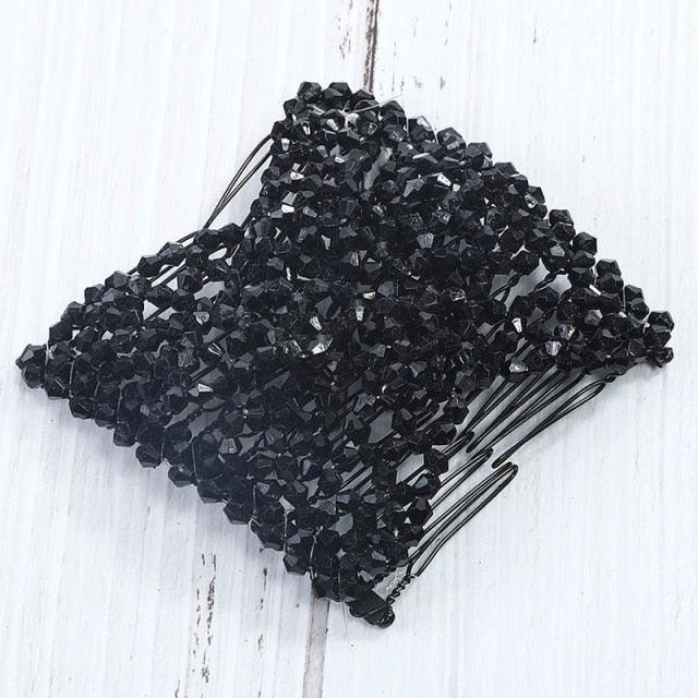 Clip para el cabello de doble perla elegante para mujeres