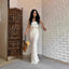Fashion suspender two-piece scale skirt set - Korvel