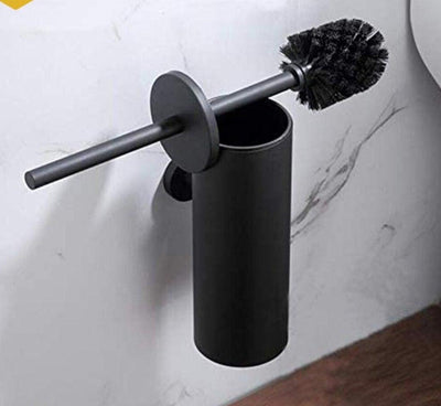 Premium Stainless Steel Toilet Brush Holder Set
