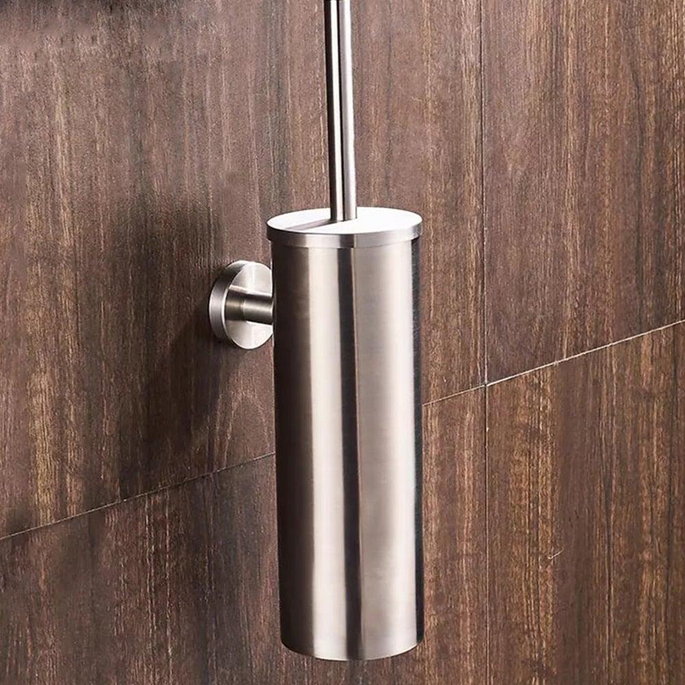 Ensemble de support de brosse de toilette en acier inoxydable premium