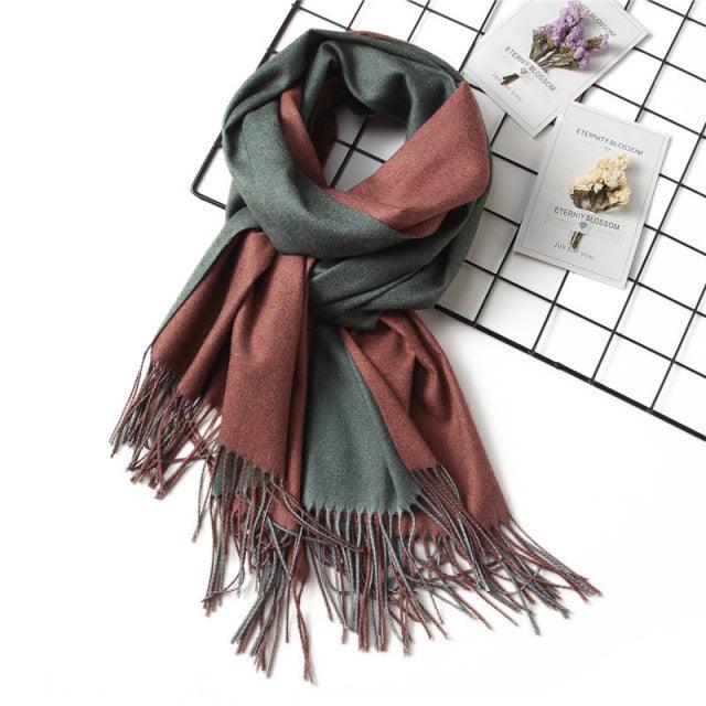 Elegant Cashmere Winter Scarf - Lightweight & Versatile Shawl for Women - Korvel