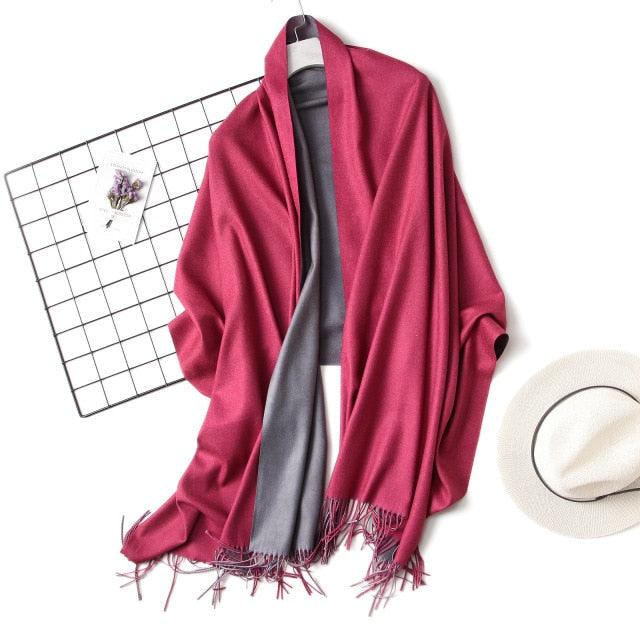 Elegant Cashmere Winter Scarf - Lightweight & Versatile Shawl for Women - Korvel