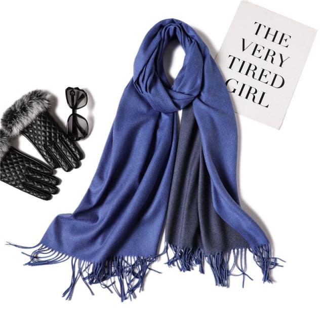 Elegant Cashmere Winter Scarf - Lightweight & Versatile Shawl for Women - Korvel