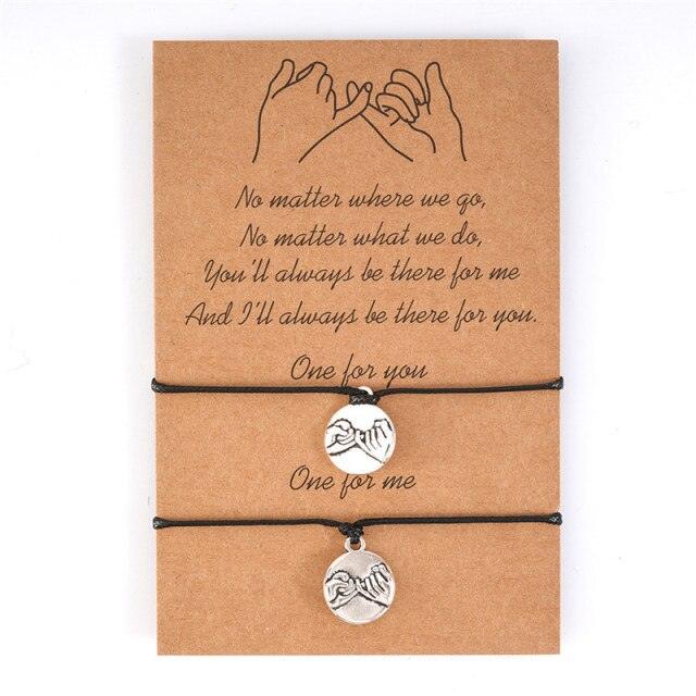 Bracelets d'amitié Pinky Promise - Cadeau parfait pour vos proches