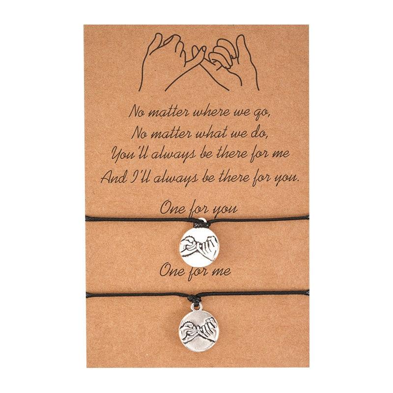 Bracelets d'amitié Pinky Promise - Cadeau parfait pour vos proches