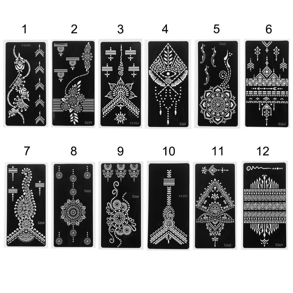 Calcomanías de Tatuajes Temporales de Lujo para Ocasiones Elegantes