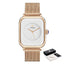 Montre à Quartz Rectangulaire Minimaliste Élégante pour Femme