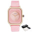 Montre à Quartz Rectangulaire Minimaliste Élégante pour Femme
