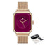 Montre à Quartz Rectangulaire Minimaliste Élégante pour Femme