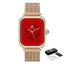 Montre à Quartz Rectangulaire Minimaliste Élégante pour Femme