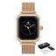 Montre à Quartz Rectangulaire Minimaliste Élégante pour Femme