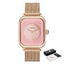 Montre à Quartz Rectangulaire Minimaliste Élégante pour Femme