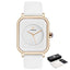 Montre à Quartz Rectangulaire Minimaliste Élégante pour Femme