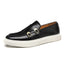 Fashionable casual leather shoes for men, British style shoes, men's summer breathable thick-soled shoes - Korvel