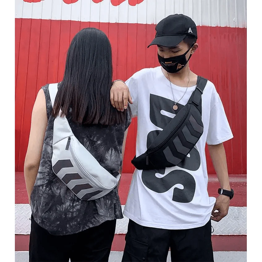 Iridescent Reflective Waist Bag - Stylish Chest Pack for Travel & Festivals - Korvel