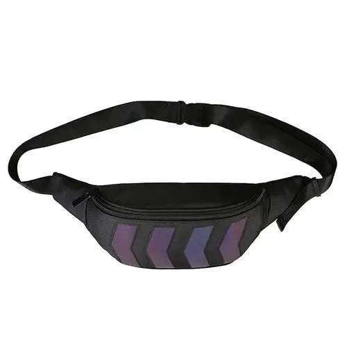 Iridescent Reflective Waist Bag - Stylish Chest Pack for Travel & Festivals - Korvel