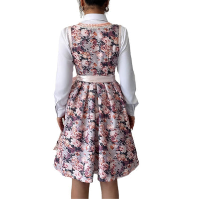 Robe Jupe Éléguante à Fleurs
