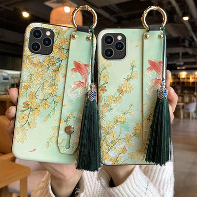 Coque de téléphone à fleurs à la mode pour la série iPhone