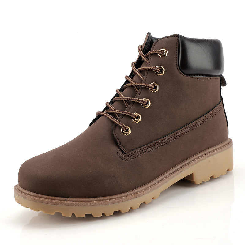 Fashionable high top Martin boots for men casual Baotou workwear shoes autumn and winter men's boots - Korvel