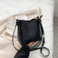 Fashionable Large Capacity Simple One Shoulder Crossbody Bag Retro Texture Bucket Bag Women's Bag - Korvel