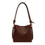 Fashionable Large Capacity Simple One Shoulder Crossbody Bag Retro Texture Bucket Bag Women's Bag - Korvel