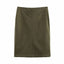 Fashionable lazy suede jacket bomber jacket shorts back skirt jacket set - Korvel